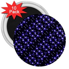 Dark Galaxy Stripes Pattern 3  Magnets (10 Pack)  by dflcprints