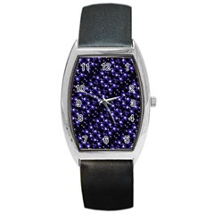 Dark Galaxy Stripes Pattern Barrel Style Metal Watch by dflcprints