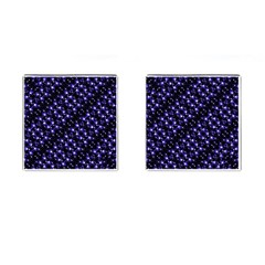 Dark Galaxy Stripes Pattern Cufflinks (square) by dflcprints