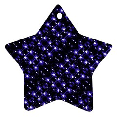 Dark Galaxy Stripes Pattern Star Ornament (two Sides) by dflcprints