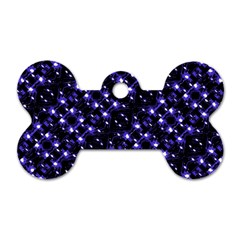 Dark Galaxy Stripes Pattern Dog Tag Bone (one Side) by dflcprints