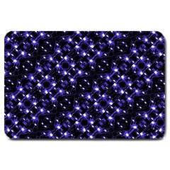 Dark Galaxy Stripes Pattern Large Doormat  by dflcprints