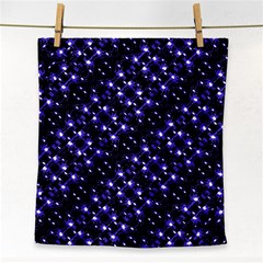 Dark Galaxy Stripes Pattern Face Towel by dflcprints