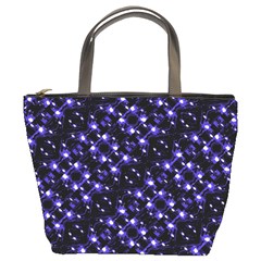 Dark Galaxy Stripes Pattern Bucket Bags by dflcprints