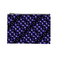 Dark Galaxy Stripes Pattern Cosmetic Bag (large)  by dflcprints