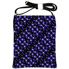 Dark Galaxy Stripes Pattern Shoulder Sling Bags by dflcprints