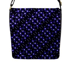 Dark Galaxy Stripes Pattern Flap Messenger Bag (l)  by dflcprints