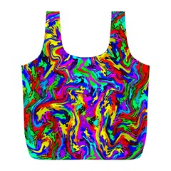 Artwork By Patrick-colorful-18 Full Print Recycle Bags (l)  by ArtworkByPatrick