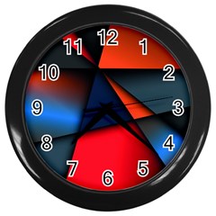 3d And Abstract Wall Clocks (Black)