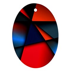 3d And Abstract Oval Ornament (Two Sides)