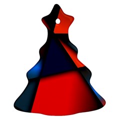 3d And Abstract Christmas Tree Ornament (Two Sides)