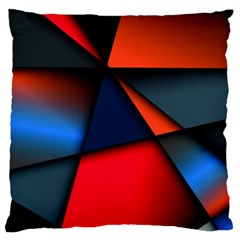 3d And Abstract Large Cushion Case (Two Sides)