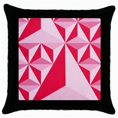 3d Pattern Experiments Throw Pillow Case (black) by Sapixe