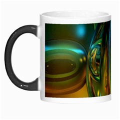 3d Transparent Glass Shapes Mixture Of Dark Yellow Green Glass Mixture Artistic Glassworks Morph Mugs by Sapixe