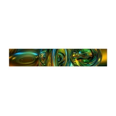 3d Transparent Glass Shapes Mixture Of Dark Yellow Green Glass Mixture Artistic Glassworks Flano Scarf (mini) by Sapixe