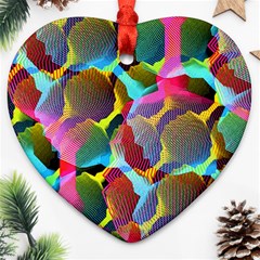 3d Pattern Mix Ornament (heart) by Sapixe