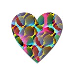 3d Pattern Mix Heart Magnet Front