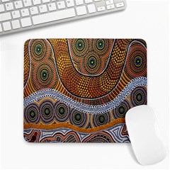 Aboriginal Traditional Pattern Large Mousepads by Sapixe