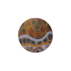 Aboriginal Traditional Pattern Golf Ball Marker