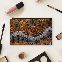 Aboriginal Traditional Pattern Cosmetic Bag (medium)  by Sapixe