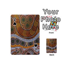 Aboriginal Traditional Pattern Playing Cards 54 (mini)  by Sapixe