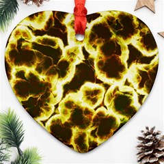 Abstract Pattern Heart Ornament (two Sides)