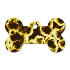 Abstract Pattern Dog Tag Bone (one Side)