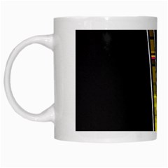 Abstract Multicolor Vectors Flow Lines Graphics White Mugs by Sapixe