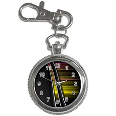 Abstract Multicolor Vectors Flow Lines Graphics Key Chain Watches by Sapixe