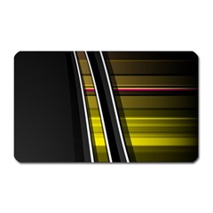 Abstract Multicolor Vectors Flow Lines Graphics Magnet (rectangular) by Sapixe