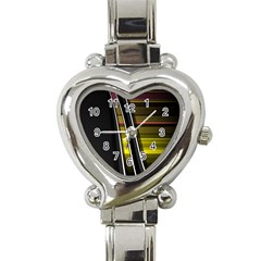 Abstract Multicolor Vectors Flow Lines Graphics Heart Italian Charm Watch