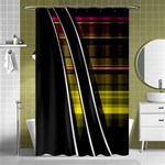 Abstract Multicolor Vectors Flow Lines Graphics Shower Curtain 48  x 72  (Small)  Curtain(48  X 72 ) - 42.18 x64.8  Curtain(48  X 72 )