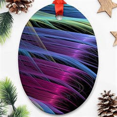 Abstract Satin Ornament (oval)