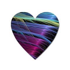 Abstract Satin Heart Magnet