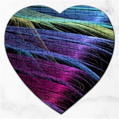 Abstract Satin Jigsaw Puzzle (heart)