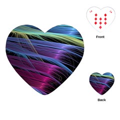 Abstract Satin Playing Cards (heart)  by Sapixe