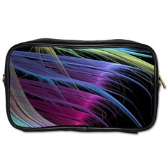 Abstract Satin Toiletries Bags 2-side