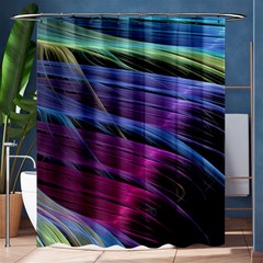 Abstract Satin Shower Curtain 60  X 72  (medium) 