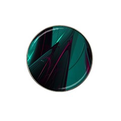 Abstract Green Purple Hat Clip Ball Marker by Sapixe