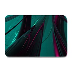 Abstract Green Purple Plate Mats