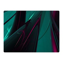 Abstract Green Purple Double Sided Flano Blanket (mini)  by Sapixe