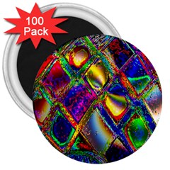 Abstract Digital Art 3  Magnets (100 Pack)