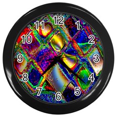 Abstract Digital Art Wall Clocks (black)