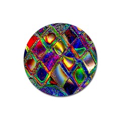 Abstract Digital Art Magnet 3  (round)