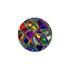 Abstract Digital Art Golf Ball Marker