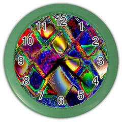 Abstract Digital Art Color Wall Clocks