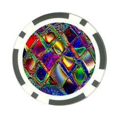 Abstract Digital Art Poker Chip Card Guard (10 Pack) by Sapixe