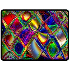 Abstract Digital Art Fleece Blanket (large)  by Sapixe