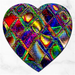 Abstract Digital Art Jigsaw Puzzle (heart)