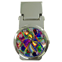 Abstract Digital Art Money Clip Watches